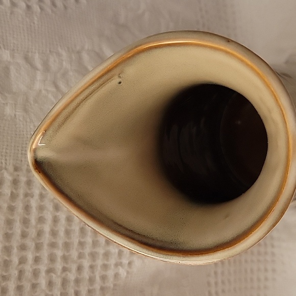 Burton & Burton Bird Flower Pitcher/Vase Glazed Ceramic 9" NOTE:CAN'T BE BUNDLED - Picture 4 of 7